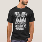 Arrowhead Hunting Real Men Artifact Collector Flin T-shirt (Voorkant)
