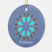 Arrowiad Feathers Pow-wow Pattern Thunder_Cove Keramisch Ornament (Links)