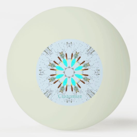 Arrowiad Feathers Pow-wow Pattern Thunder_Cove Pingpongballen (Voorkant)