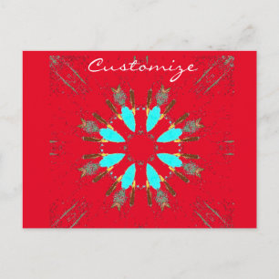 Arrowiad Feathers Pow-wow Thunder_Cove Briefkaart
