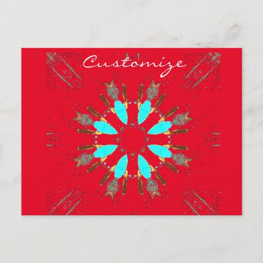 Arrowiad Feathers Pow-wow Thunder_Cove Briefkaart (Voorkant)