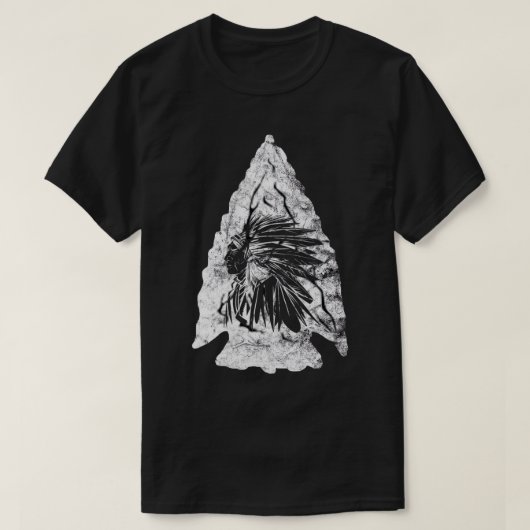 Arrowiad Hunter Indiaas Chief Relic Hunting Native T-shirt (Design voorkant)