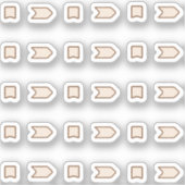 Arrows and flags  sticker (Voorkant)