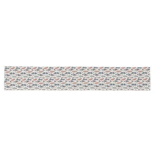 Arrows Feathers Tribal Table Runner Earth Tones Lange Tafelloper (Horizontaal)