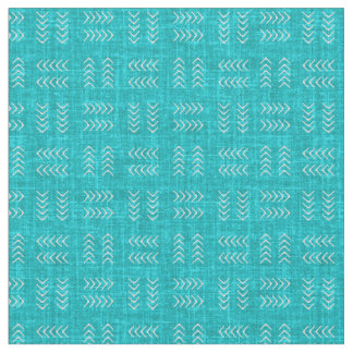 Arrows on Turquoise Linen Stof