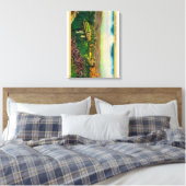 Arroyo Seco BridgePasadena, CA Canvas Afdruk (Insitu (Slaapkamer))