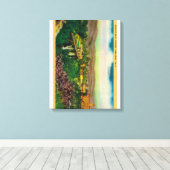 Arroyo Seco BridgePasadena, CA Canvas Afdruk (Insitu (Houten vloer))