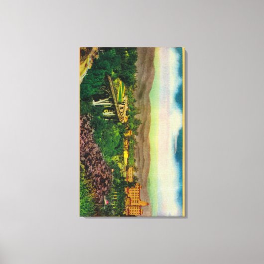 Arroyo Seco BridgePasadena, CA Canvas Afdruk (Voorkant)