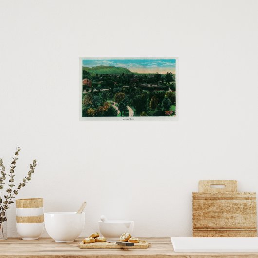 Arroyo Seco Motivering in Pasadena, CA Poster (Keuken)