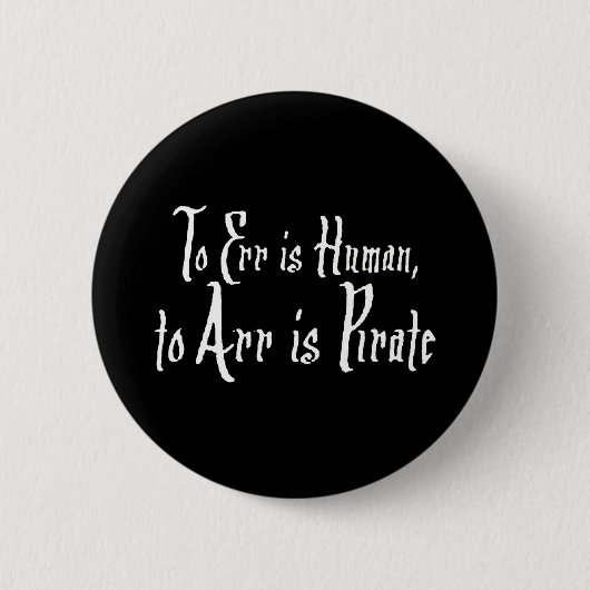 Arrr Pirate Ronde Button 5,7 Cm (Voorkant)