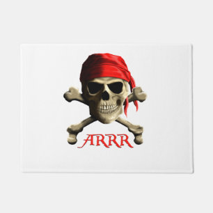 ARRR praat als een piraat Jolly Roger Deurmat