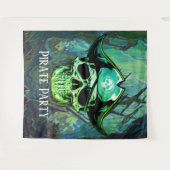 ARRRH Piratenpartij Schedel Wandkleed (Voorkant (horizontaal))