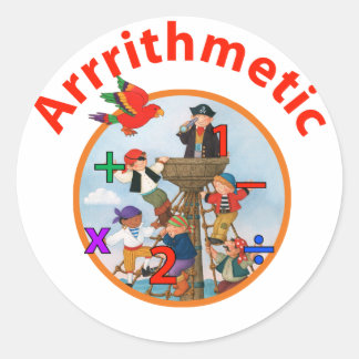 Arrrithmetisch Ronde Sticker