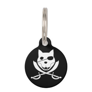 Arrrr het is de kat roger! huisdierpenning
