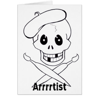 Arrrrtiste Pirate (Crâne et Os Croisés)