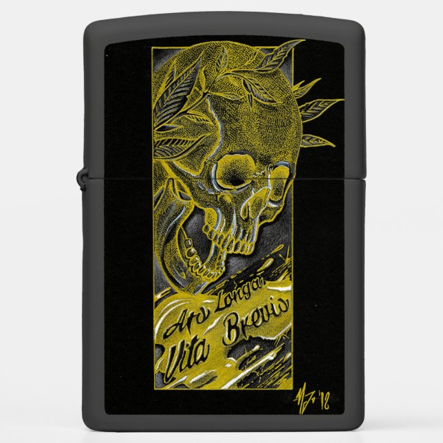 Ars Longa Vita Brevis zippo lichter (Voorkant)