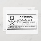  arseengifteetiket briefkaart (Voorkant / Achterkant)