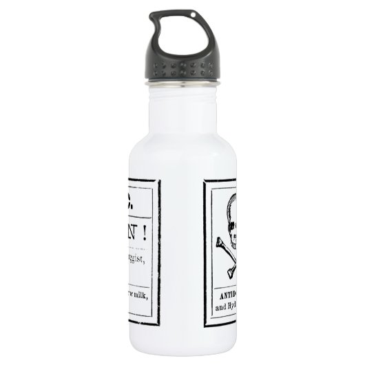  arseengifteetiket waterfles  (Achterkant)