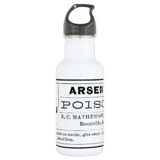  arseengifteetiket waterfles 