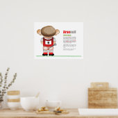 ArseNail (Arsenal) Drôle Poster de dessin de footb (Cuisine)