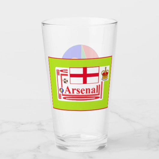 Arsenal 07 Trinkglas Glas (Voorkant)