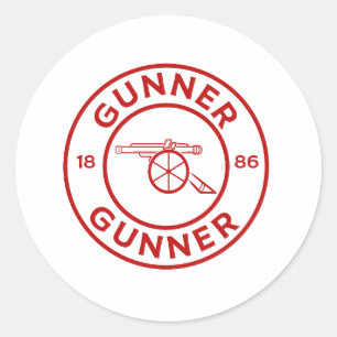 Arsenal-schutter Ronde Sticker