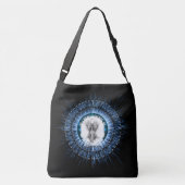 Arsencia Etheral Silver Light Fractal Art Crossbody Tas (Achterkant)