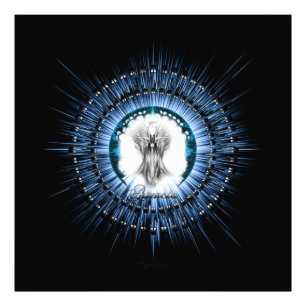 Arsencia Etheral Silver Light Fractal Art Foto Afdruk
