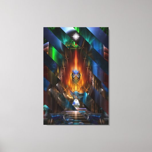 Arsencia Golden Goddess Razor Cut Canvas Print (Voorkant)