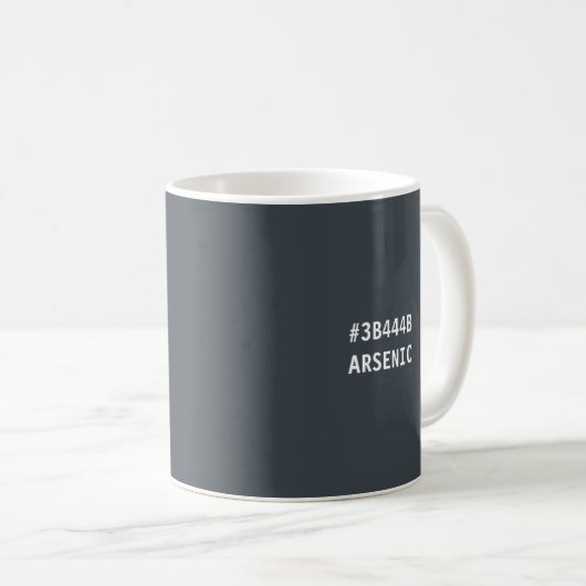 Arsenic Color hex Code Mug (Devant droit)
