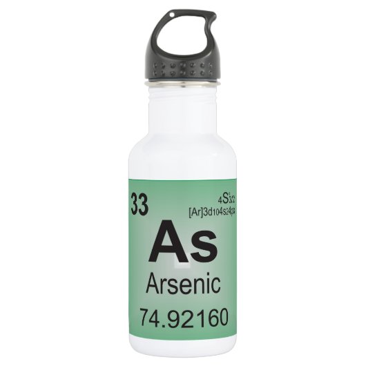 Arsenic Individual Element uit Periodic Table Waterfles (Voorkant)