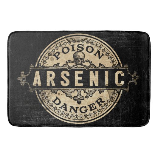 Arsenic  Style Poison Label Badmat (Voorkant)