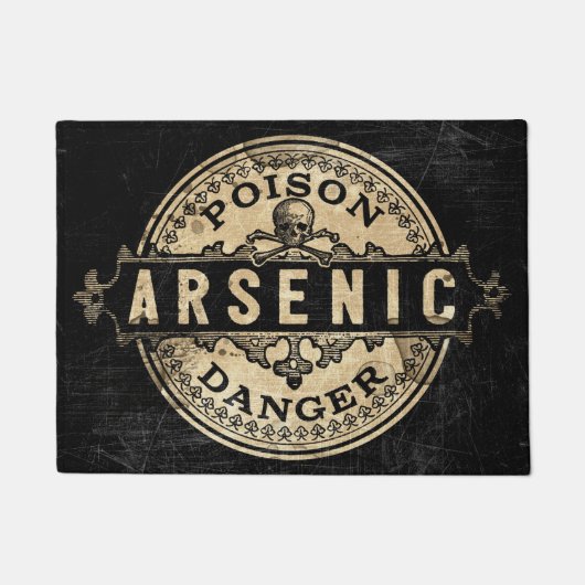 Arsenic  Style Poison Label Deurmat (Voorkant)