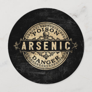 Arsenic  Style Poison Label Kaart