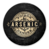 Arsenic  Style Poison Label Keramische Knop (Voorkant)