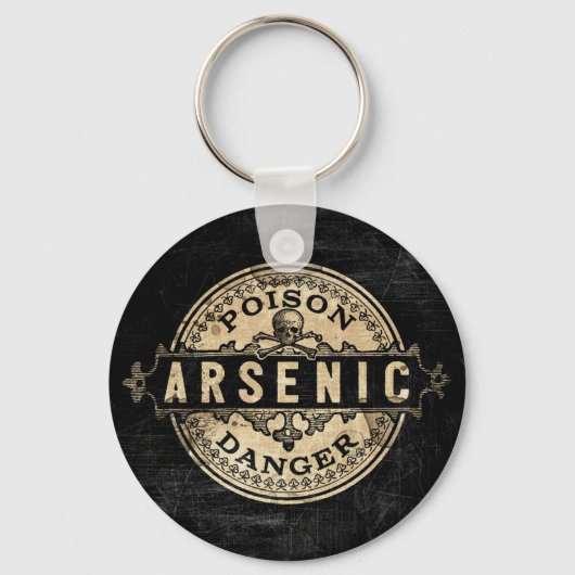 Arsenic  Style Poison Label Sleutelhanger (Voorkant)
