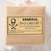 Arsenic vintage Poison Étiquette Halloween (En situation)