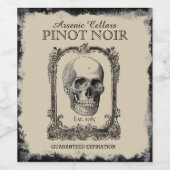 Arsenicumen Pinot Noir Halloween Wijnlabel Wijn Etiket (Enkel label)