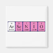 Arsenio periodiek table name magnet magneet (Voorkant)