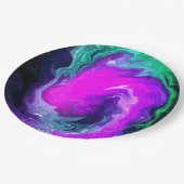 Arsty Swirl-ontwerp Papieren Bordje (Gekanteld)