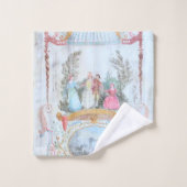 Art 17ème siècle Floral Oiseaux Paysages (Gant de toilette)