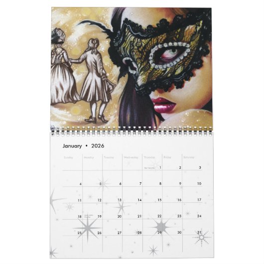 Art 2019 de Katerina de calendrier d'art (Jan 2026)