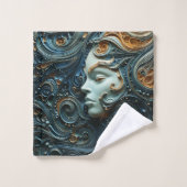 Art 3D de la femme Lune (Gant de toilette)