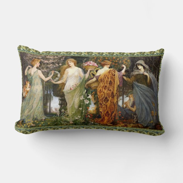  art. 4-serie van Walter Crane Kussen (Voorkant)