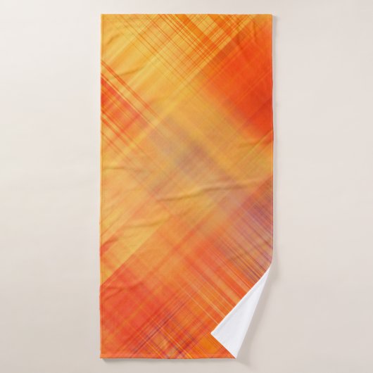 art abstract geometric diagonal lines pattern, blu (Serviette de bain)