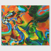 art abstract vibrant colorful background, seamless cadeaupapier (Vlak)