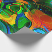 art abstract vibrant colorful background, seamless cadeaupapier (Hoek)
