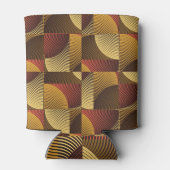 Art Abstracte geometrische getextureerde achtergro Blikjeskoeler (Achterkant)