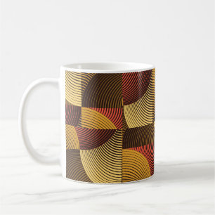 Art Abstracte geometrische getextureerde achtergro Koffiemok