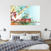 Art Abstrait 28 Toile Enveloppée (Insitu(Chambre))